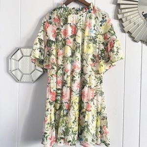 H&M Floral Ruffle Flowy Dress M